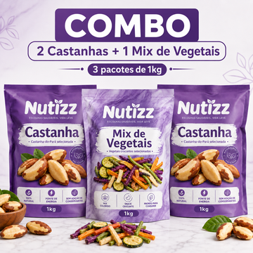 Mix de castanhas + Mix vegetais 3KG